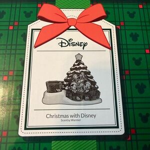 Disney Holiday Tree Scentsy Warmer with Red Bow